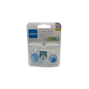 Baby Italia Mam Start Nanò 0-2 mesi Silicone 2 pz Azzurro