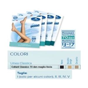 DESA PHARMA Srl Sauber collant 70 Denari maglia liscia nero 4 linea classica