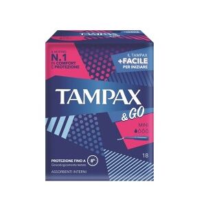 FATER SpA TAMPAX &Go; MINI Flussi da molto leggeri a leggeri 18 Assorbenti Interni