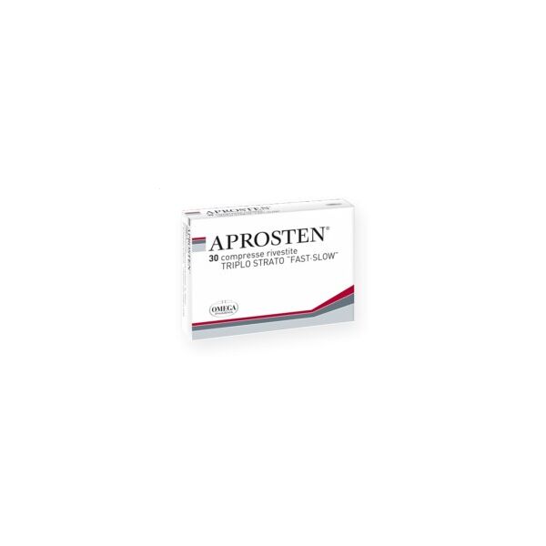 omega pharma aprosten 30 compresse rivestite triplo strato 'fast-slow' scad 03/24
