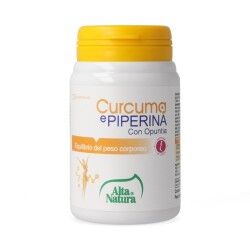 ALTA NATURA-INALME Srl Alta Natura Curcuma e Piperina con Opuntia 45 Compresse