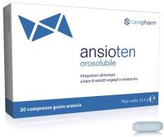 CAREPHARM Srl Ansioten Orosolubile 30 compresse gusto Arancia