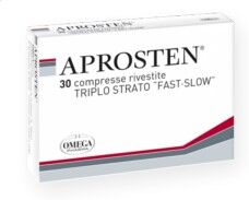 OMEGA PHARMA APROSTEN 30 COMPRESSE RIVESTITE TRIPLO STRATO 'FAST-SLOW'