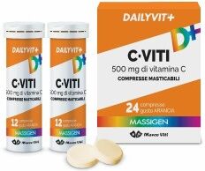 MARCO VITI SPA MASSIGEN Dailyvit+ C-VITI 500 mg di vitamina c 24 compresse masticabili