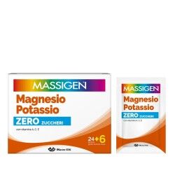 MARCO VITI SPA MASSIGEN Magnesio Potassio Zero Zuccheri 24+6 Bustine da 4g
