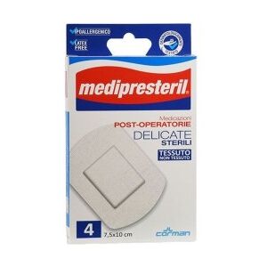 CORMAN SpA MEDIPRESTERIL Medicazione Post-Operatoria Delicata Sterile 7,5x10cm 4 pezzi