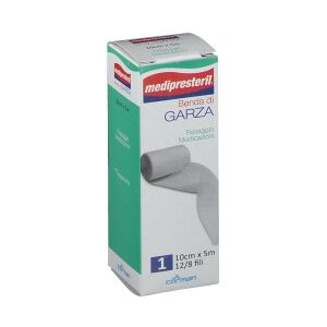 CORMAN SpA Medipresteril Benda di Garza 1x 10x5 cm 12/8 fili