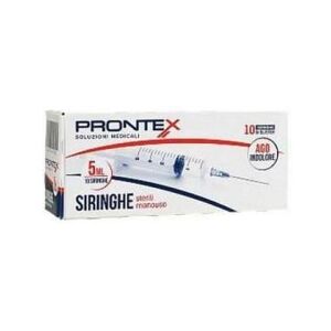 Safety PRONTEX SIRINGHE 5 ML 10 SIRINGHE AGO INDOLORE