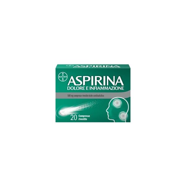 bayer aspirina dolore e infiammazione 20 compresse da 500mg