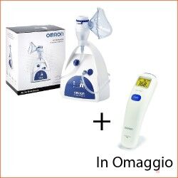 corman omron aerosol a3 complete + termometro infrarossi e doccia nasale