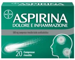 Bayer Aspirina DOLORE e INFIAMMAZIONE 20 compresse da 500mg