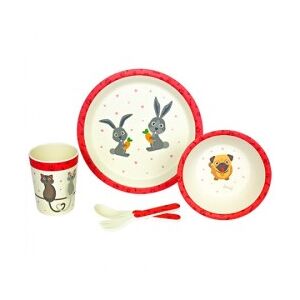 Woodenway Kid set PETS in bamboo, piatti e posate ECO