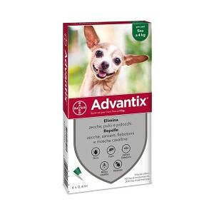 Bayer Advantix Spot On Cani Fino 4 KG 4 Pipette