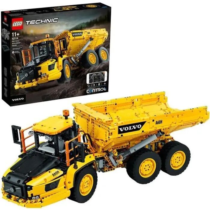 LEGO Technic 42114 Autocarro con cassone ribaltabile articolato Volvo 6x6, Camion giocattolo telecomandato, Veicolo da costruzione, Set da costruzione