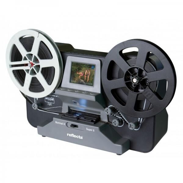 reflecta film scanner super 8 – normal 8 scanner per pellicola/diapositiva nero