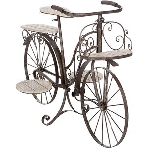 garneroarredamenti Bicicletta estetica 97x64cm porta vasi marrone Amsterdam