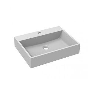 garneroarredamenti Lavandino bagno da appoggio 55x42cm bianco Soap