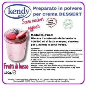 Kendy Preparato per Crema Dessert Frutti Di Bosco 100g