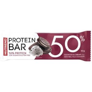 Nutrend , Protein Bar 50 Cookies Cream, 50 g