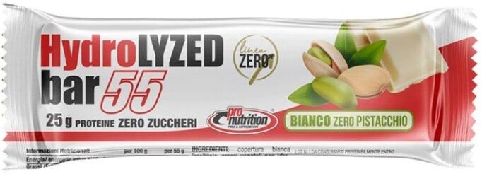 Pro Nutrition Barretta Hydrolyzed 55gr Bianco e Pistacchio