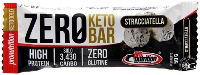 Pro Nutrition Zero Keto Bar Stracciatella 50 g.