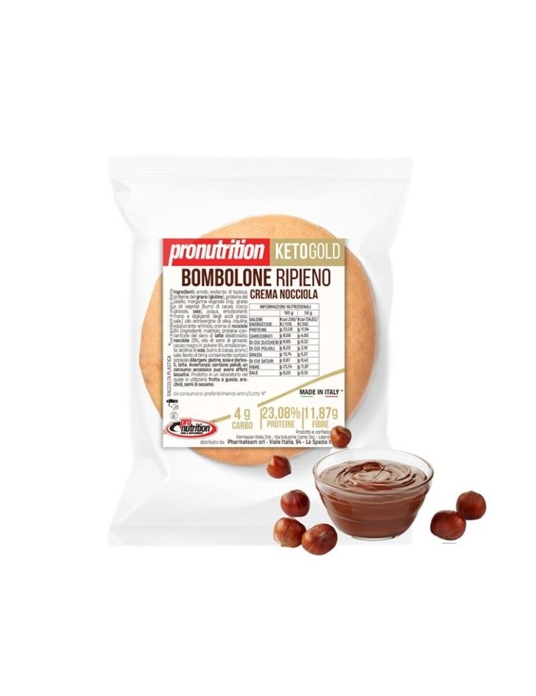 Pro Nutrition Bombolone Cheto Ripieno Crema Nocciola