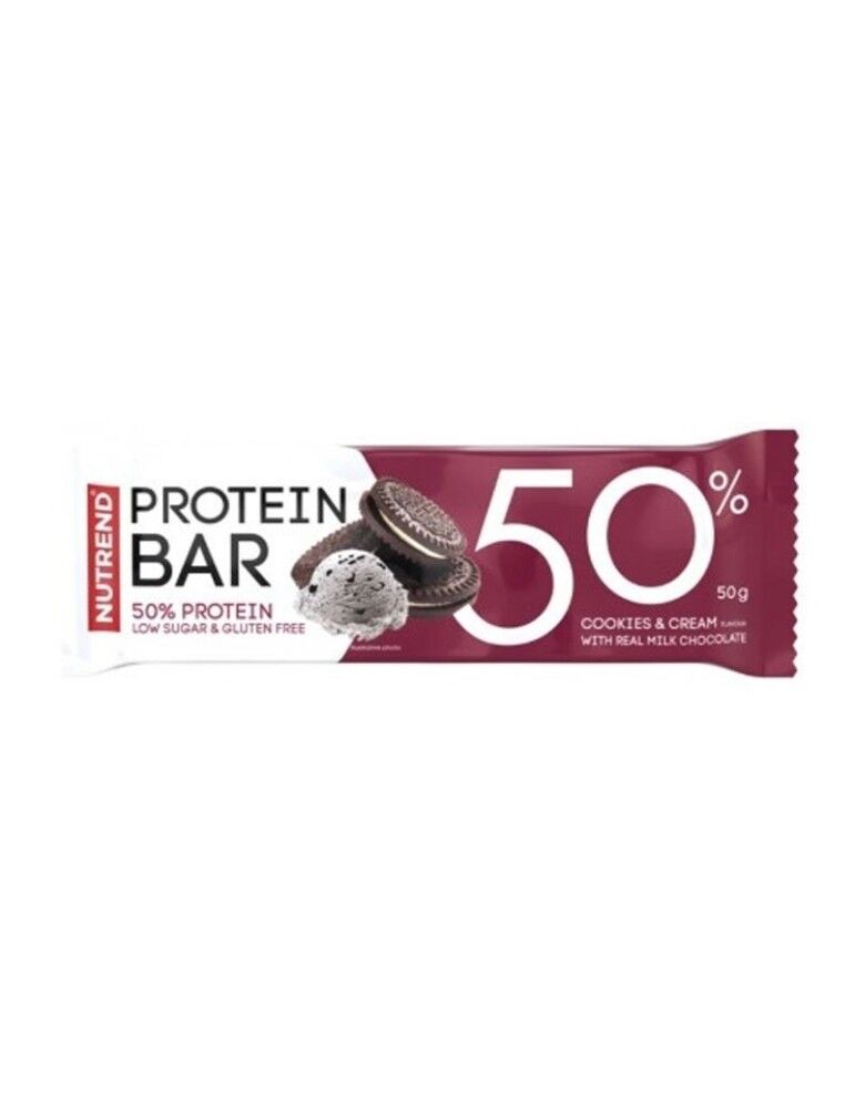 Nutrend , Protein Bar 50 Cookies Cream, 50 g