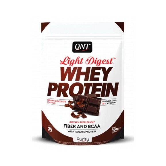 QNT Light Digest whey protein cioccolato nocciola 500g