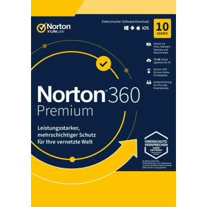 Symantec 360 Premium 10 PC / 1 anno 75 GB - Nessun abbonamento