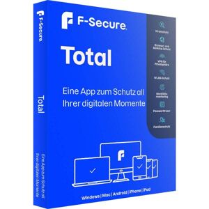 F-secure Total Security & Vpn 2024 1 Pc / 1 Anno