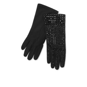 Philipp Plein Suede Mid-Gloves Crystal Black / black