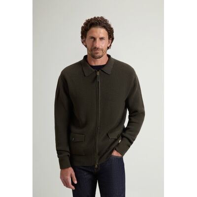 Woolrich uomo Giacca a camicia in pura lana vergine Merino a coste Verde Taglia S Woolrich uomo Giacca a camicia in pura lana vergine Merino a coste Verde Taglia S