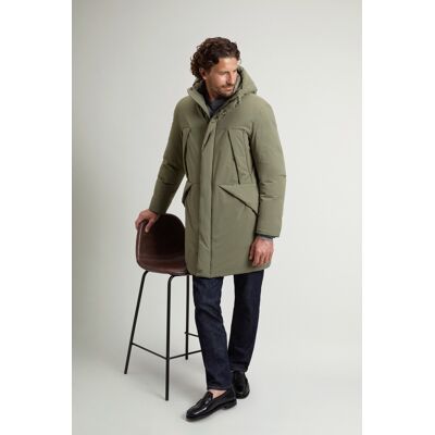Woolrich uomo Teton Parka in Matt Stretch Nylon Verde Taglia 3XL Woolrich uomo Teton Parka in Matt Stretch Nylon Verde Taglia 3XL
