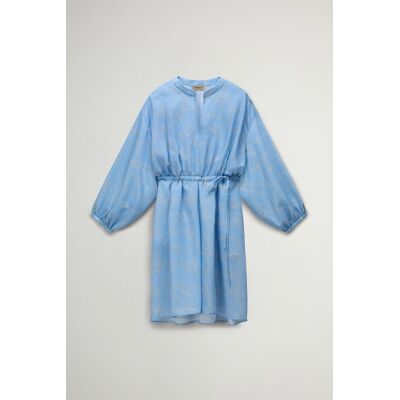 Woolrich donna Vestito in misto Lyocell Blu Taglia L Woolrich donna Vestito in misto Lyocell Blu Taglia L