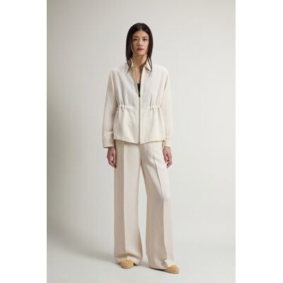 Woolrich donna Giacca a camicia in misto lino Bianco Taglia XXS Woolrich donna Giacca a camicia in misto lino Bianco Taglia XXS