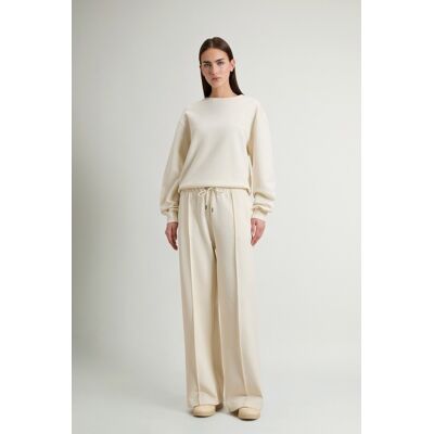 Woolrich donna Pantaloni in misto cotone Interlock Bianco Taglia S Woolrich donna Pantaloni in misto cotone Interlock Bianco Taglia S