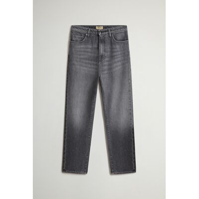 Woolrich donna Pantaloni in denim di puro cotone Grigio Taglia 34 Woolrich donna Pantaloni in denim di puro cotone Grigio Taglia 34