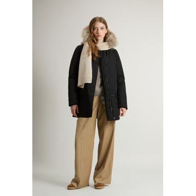 Woolrich donna Arctic Parka in Ramar Cloth con quattro tasche e pelliccia removibile Nero Taglia XXS Woolrich donna Arctic Parka in Ramar Cloth con quattro tasche e pelliccia removibile Nero Taglia XXS