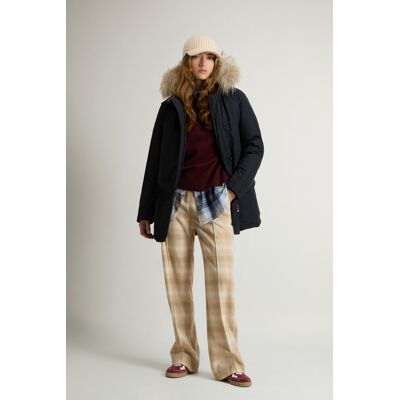 Woolrich donna Arctic Parka in Ramar Cloth con quattro tasche e pelliccia removibile Blu Taglia XXL Woolrich donna Arctic Parka in Ramar Cloth con quattro tasche e pelliccia removibile Blu Taglia XXL