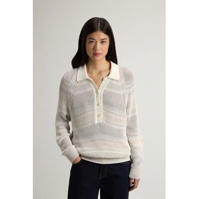 Woolrich donna Maglia vanisé in misto cotone Bianco Taglia XL Woolrich donna Maglia vanisé in misto cotone Bianco Taglia XL