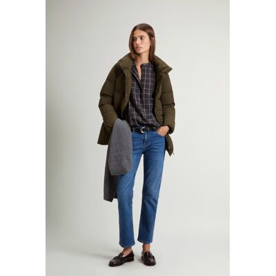 Woolrich donna Cappotto trapuntato Madison in nylon elasticizzato Verde Taglia XXL Woolrich donna Cappotto trapuntato Madison in nylon elasticizzato Verde Taglia XXL