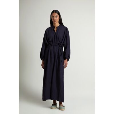 Woolrich donna Vestito in misto Lyocell Blu Taglia M Woolrich donna Vestito in misto Lyocell Blu Taglia M
