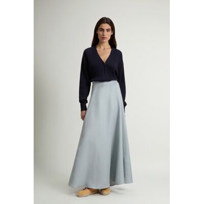 Woolrich donna Gonna lunga in misto lino Blu Taglia S Woolrich donna Gonna lunga in misto lino Blu Taglia S