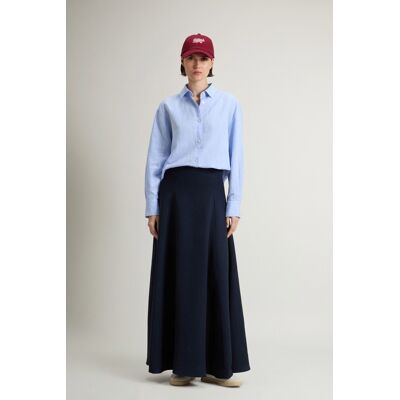 Woolrich donna Gonna lunga in misto lino Blu Taglia M Woolrich donna Gonna lunga in misto lino Blu Taglia M