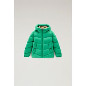 Woolrich Piumino Authentic da bambino con cappuccio Verde Taglia 10