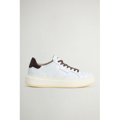 Woolrich donna Sneakers Arrow in pelle di vitello Bianco Taglia 36 Woolrich donna Sneakers Arrow in pelle di vitello Bianco Taglia 36