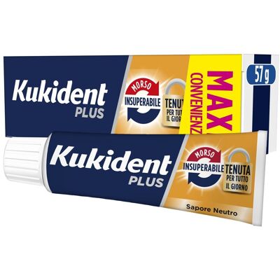 Kukident Plus Crema Adesiva per Protesi - Tenuta duratura tutto il giorno Kukident Plus Crema Adesiva per Protesi - Tenuta duratura tutto il giorno