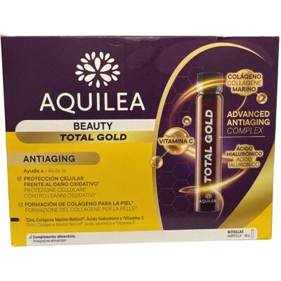 URIACH ITALY Srl Aquilea Beauty Total Gold 14 ampolle - Integratore Antiage URIACH ITALY Srl Aquilea Beauty Total Gold 14 ampolle - Integratore Antiage