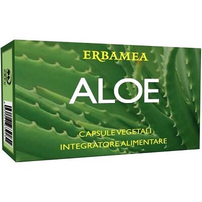 Marca Erbamea Aloe Vera Integratore - 24 Capsule Vegetali Marca Erbamea Aloe Vera Integratore - 24 Capsule Vegetali