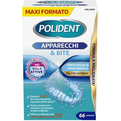 HALEON ITALY Srl Polident Apparecchi & Bite 66 Compresse HALEON ITALY Srl Polident Apparecchi & Bite 66 Compresse